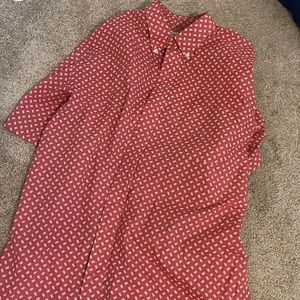 Salmon men’s button down XL